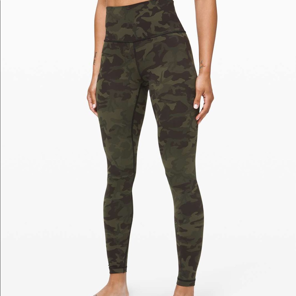 Lululemon Wunder Under Camo Leggings